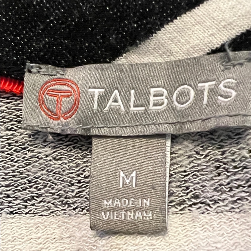 Talbots Black and Gray Heather Knitwear Knee Length Dress. Size medium EC - Picture 2 of 7